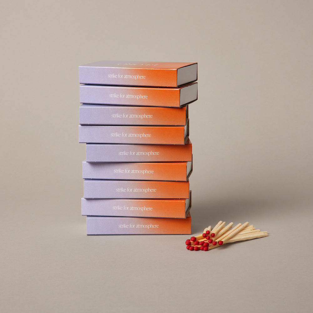 modern holiday scented candle